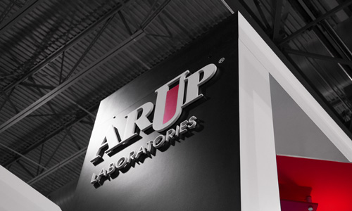 ARUP's logo on a wall